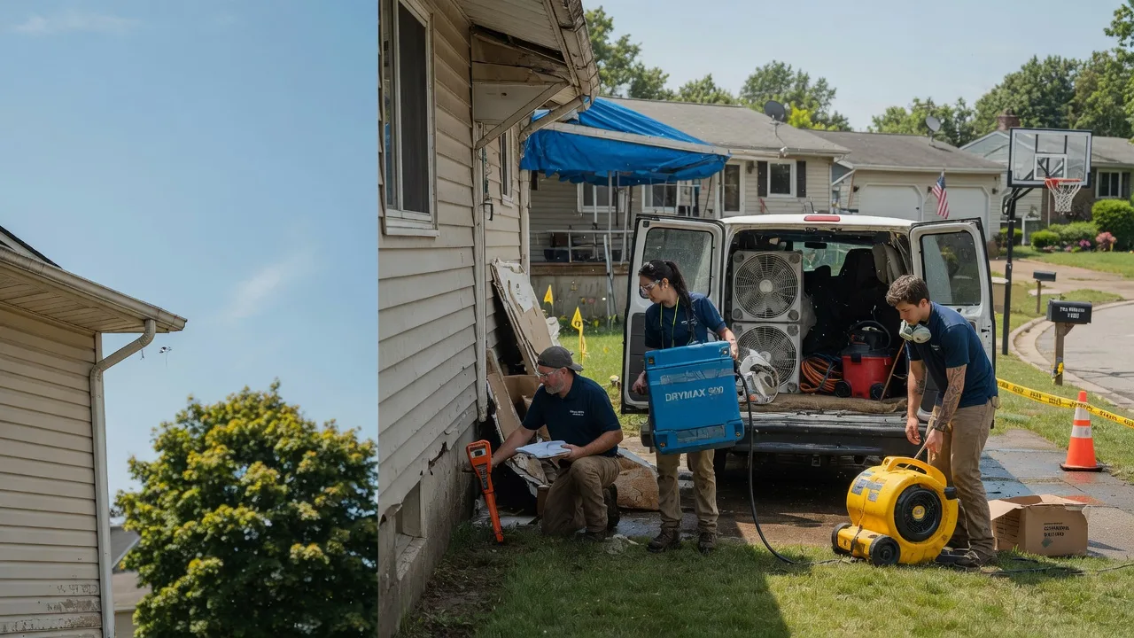 Ceiling Leak Cleanup in Clifton, OH near me
